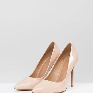 ASOS DESIGN Wide Fit Paris pointed high heel pumps
